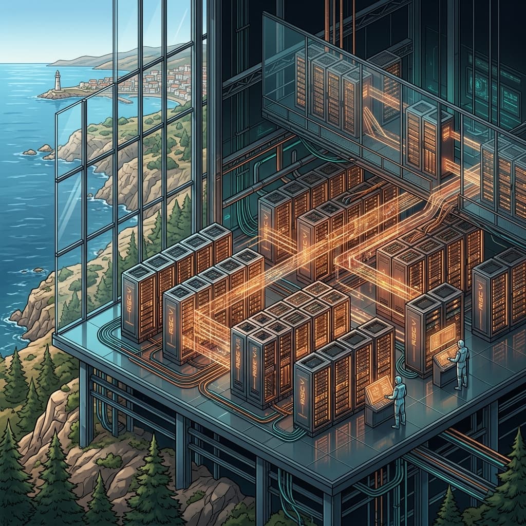 AGICY planned sovereign compute — concept render, campus pre-construction
